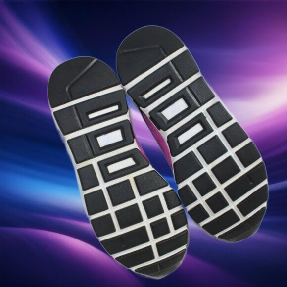 Gucci Web Runner Color Block Navy Fuchsia Lace-Up Trainers Size 36.5 (US 6.5) - Picture 11 of 13